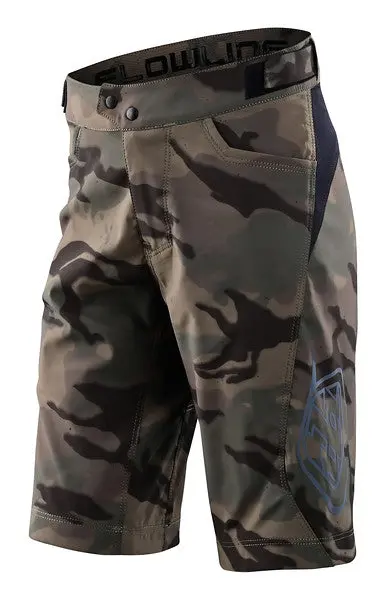Troy Lee Designs Flowline Short - Shell - Youth - Spray Camo - Army 1