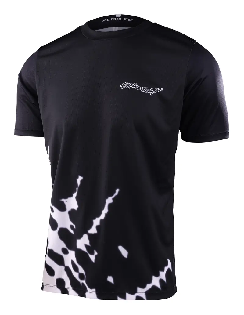 Troy Lee Designs Flowline Short Sleeve Mtb Jersey - Big Spin - Black - 2023 1