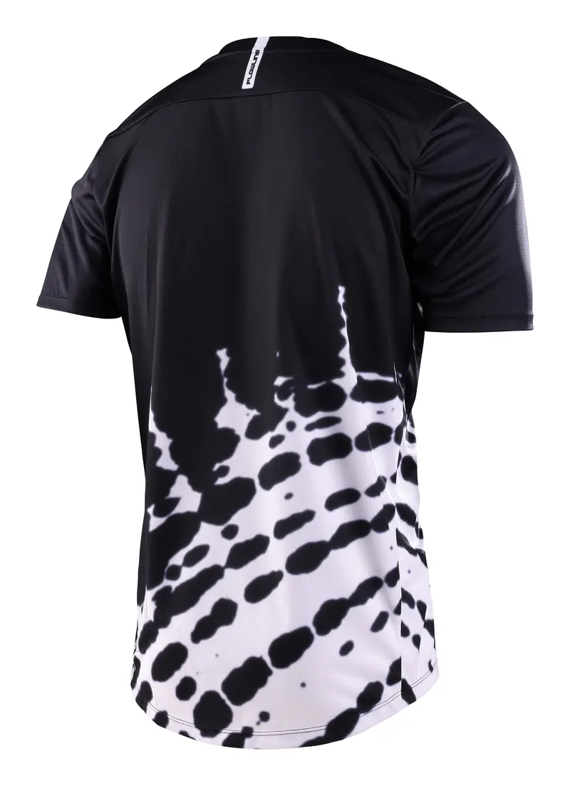 Troy Lee Designs Flowline Short Sleeve Mtb Jersey - Big Spin - Black - 2023 2