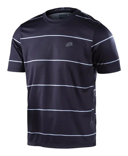 Troy Lee Designs Flowline Short Sleeve Mtb Jersey - Revert - Black 1