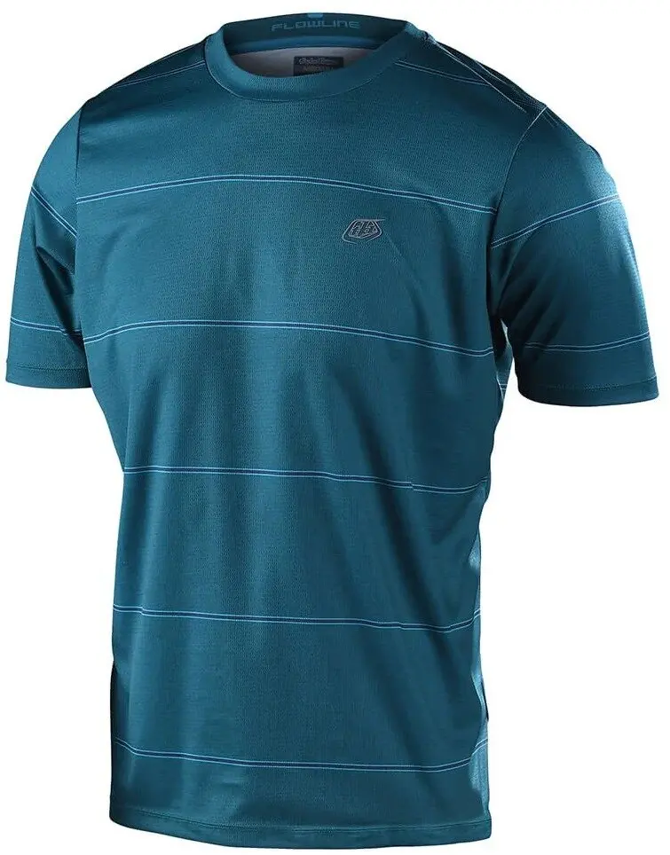 Troy Lee Designs Flowline Short Sleeve Mtb Jersey - Revert - Blue - 2023 1