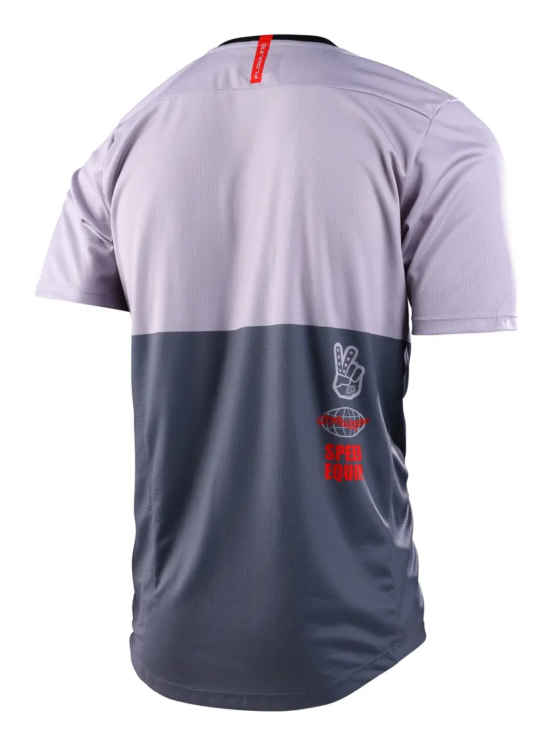 Troy Lee Designs Flowline Short Sleeve Mtb Jersey - Scripter - Charcoal - 2023 2