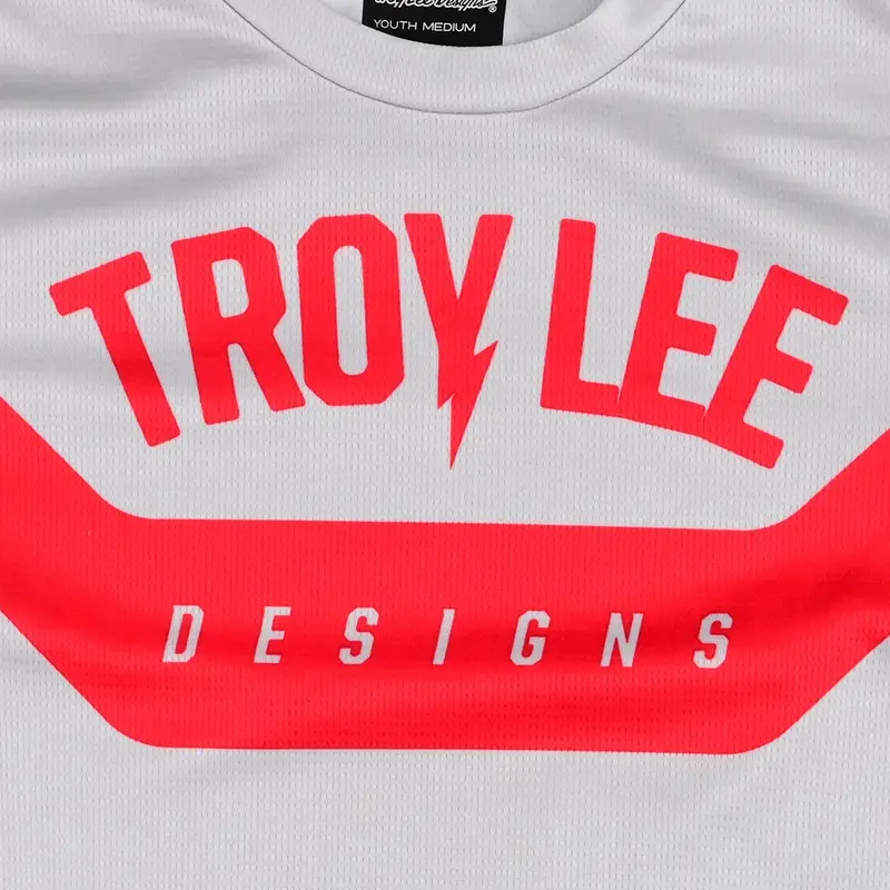 Troy Lee Designs Flowline Short Sleeve Mtb Jersey - Youth - Aircore - Cement 3