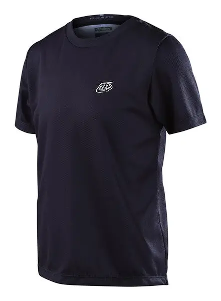Troy Lee Designs Flowline Short Sleeve Mtb Jersey - Youth - Black 1