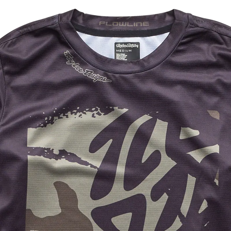 Troy Lee Designs Flowline Short Sleeve Mtb Jersey - Youth - Confined - Black 2