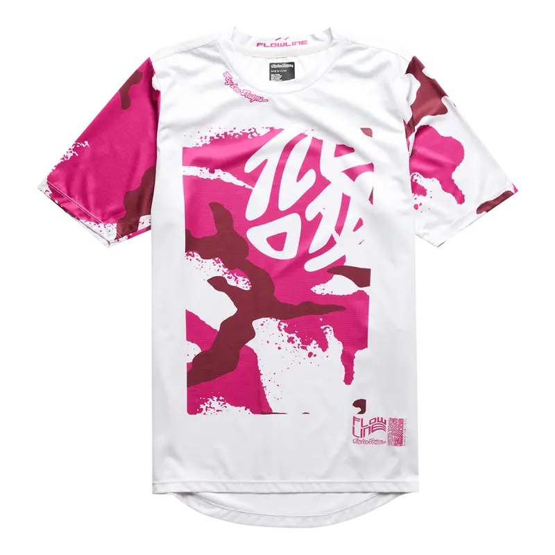 Troy Lee Designs Flowline Short Sleeve Mtb Jersey - Youth - Confined - Mist 1