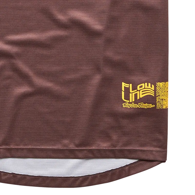 Troy Lee Designs Flowline Short Sleeve Mtb Jersey - Youth - Flipped - Chocolate 2