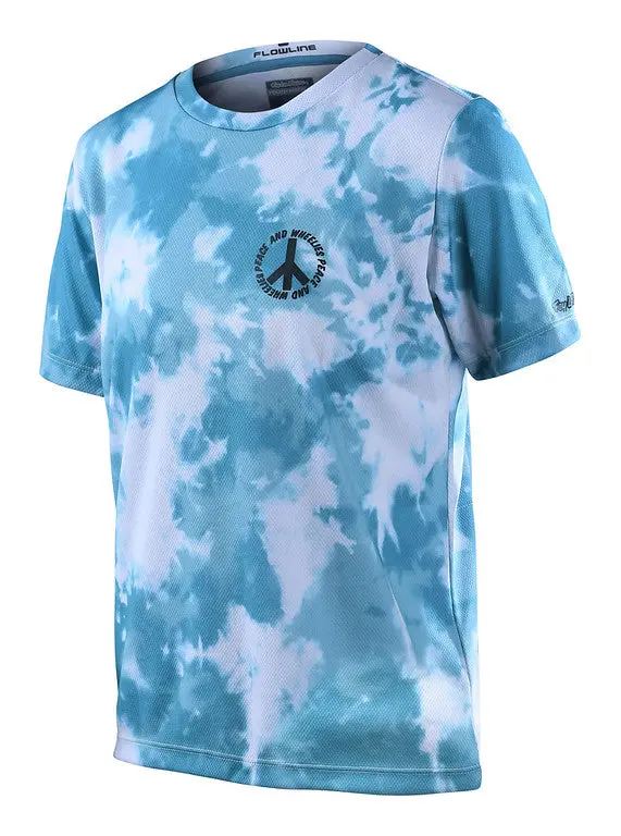 Troy Lee Designs Flowline Short Sleeve Mtb Jersey - Youth - Plot - Ivy 1