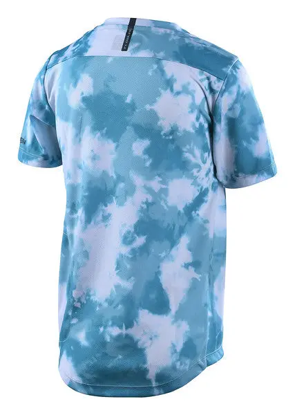 Troy Lee Designs Flowline Short Sleeve Mtb Jersey - Youth - Plot - Ivy 2