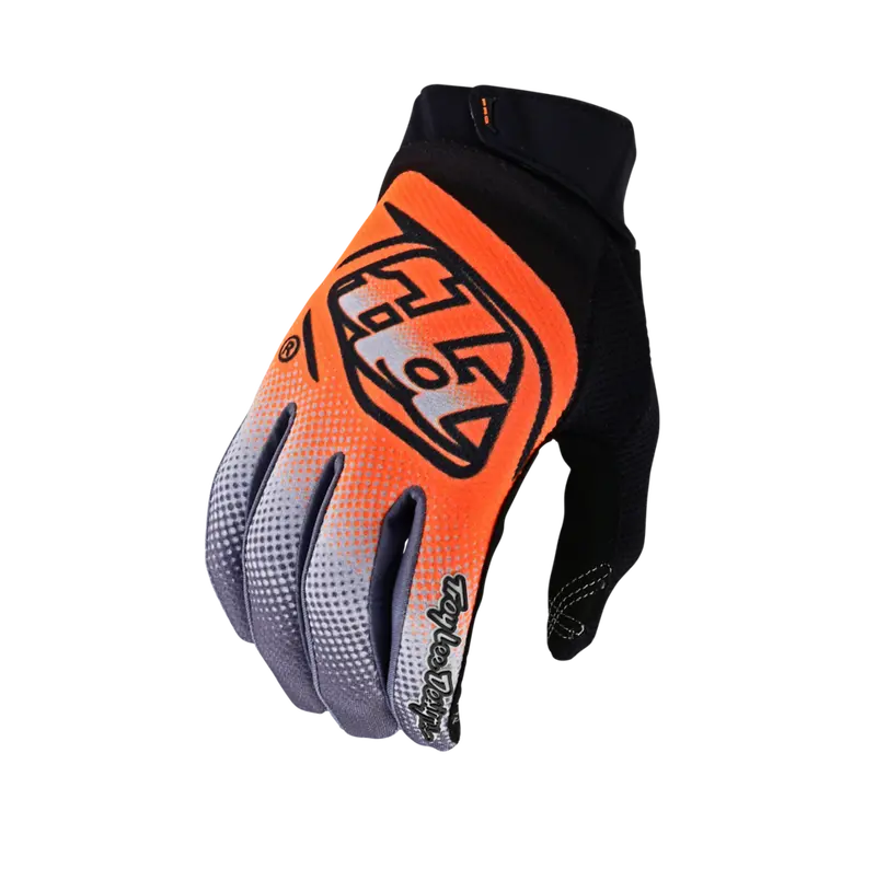 Troy Lee Designs Gp Pro Mtb Glove - Bands - Neo Orange-Gray 1