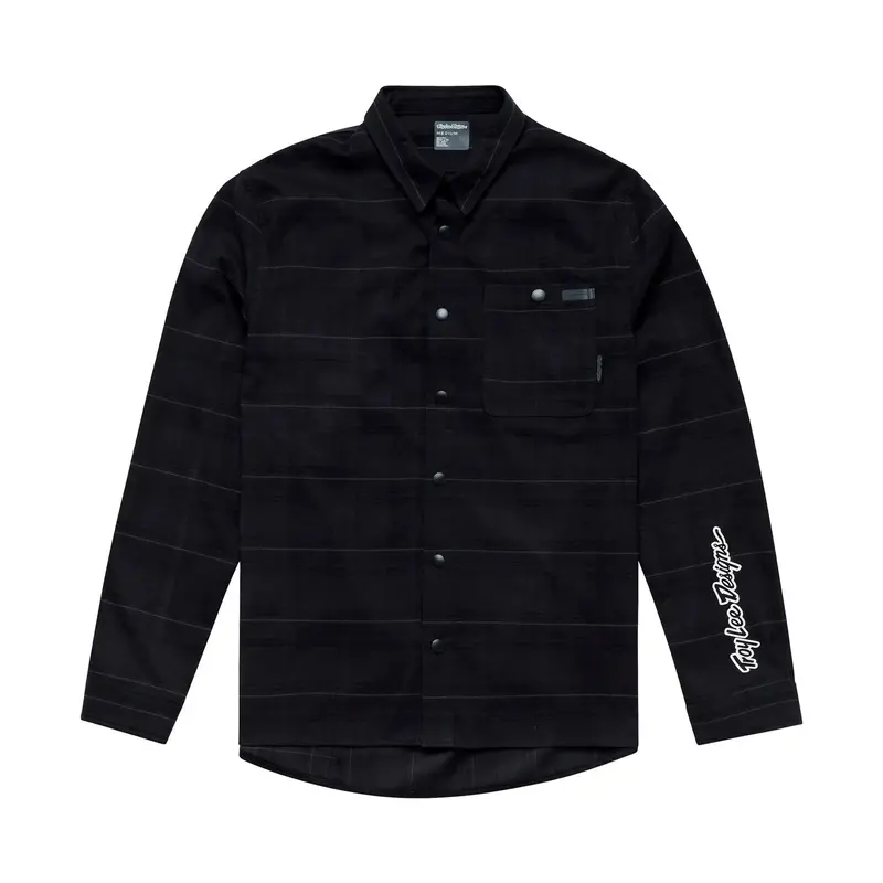 Troy Lee Designs Grind Flannel Plaid Shirt - Carbon 1