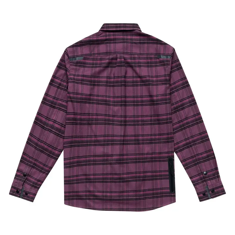 Troy Lee Designs Grind Flannel Plaid Shirt - Deep Purple 2