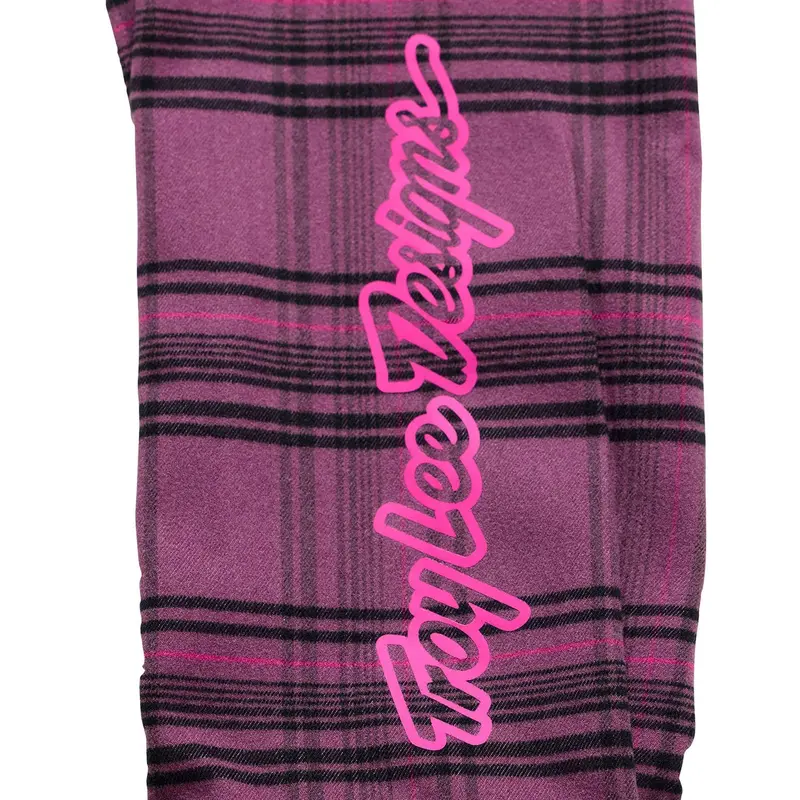 Troy Lee Designs Grind Flannel Plaid Shirt - Deep Purple 5