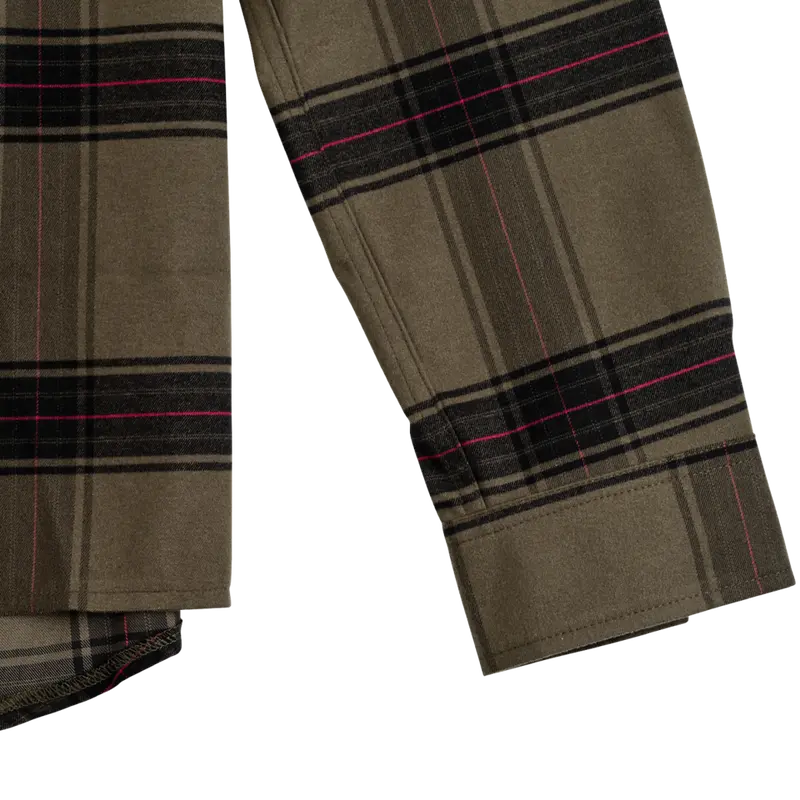 Troy Lee Designs Grind Flannel Shirt - Yd Plaid - Dark Pine 5