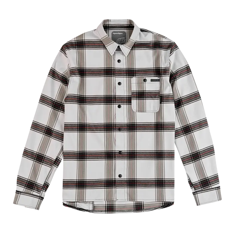 Troy Lee Designs Grind Flannel Shirt - Yd Plaid - Mist 1