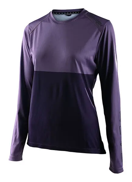 Troy Lee Designs Lilium Long Sleeve Mtb Jersey - Womens - Block - Orchid-Purple 1