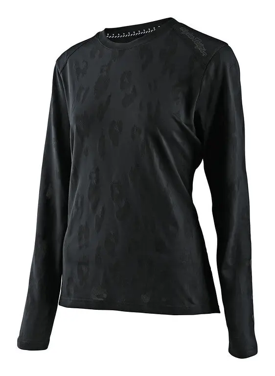 Troy Lee Designs Lilium Long Sleeve Mtb Jersey - Womens - Jacquard - Black 1