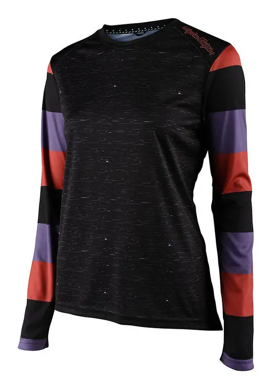 Troy Lee Designs Lilium Long Sleeve Mtb Jersey - Womens - Rugby - Black 1