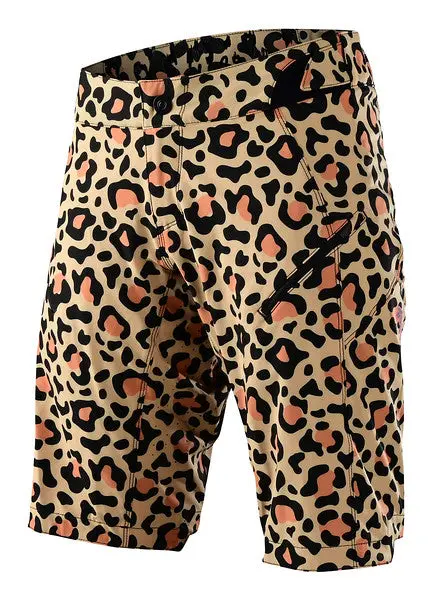 Troy Lee Designs Lilium Mtb Short - Womens - Leopard - Bronze 1