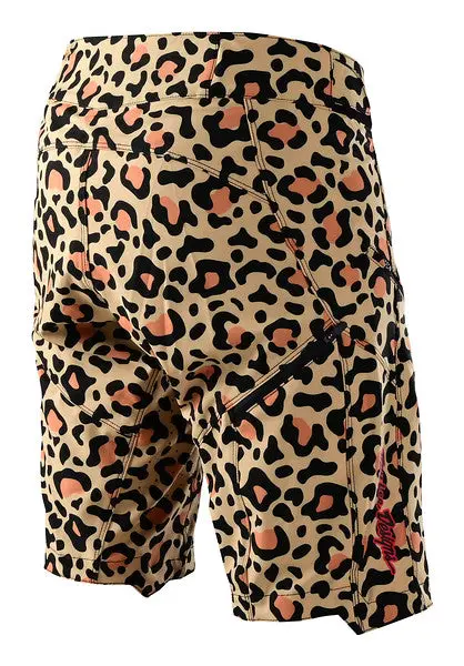 Troy Lee Designs Lilium Mtb Short - Womens - Leopard - Bronze 2