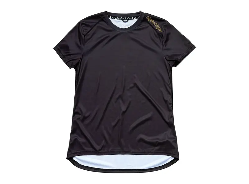 Troy Lee Designs Lilium Short Sleeve Mtb Jersey - Womens - Black-Gold 1