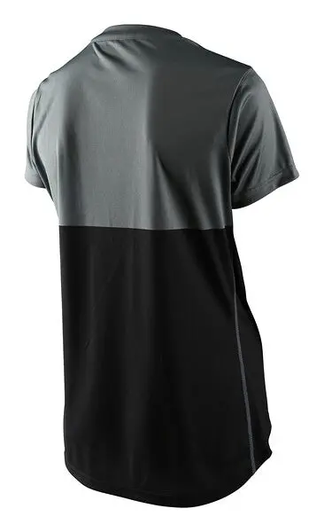 Troy Lee Designs Lilium Short Sleeve Mtb Jersey - Womens - Block - Green-Black 2