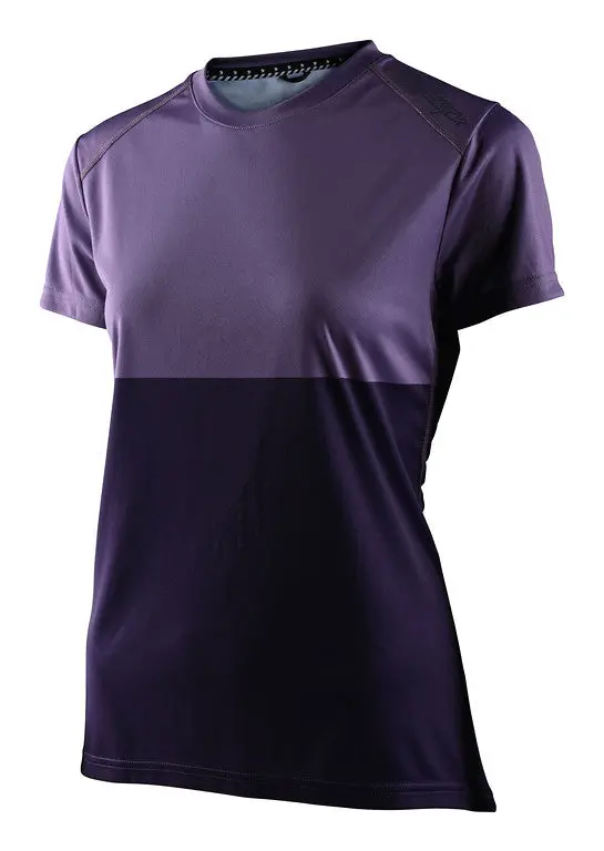 Troy Lee Designs Lilium Short Sleeve Mtb Jersey - Womens - Block - Orchid-Purple 1