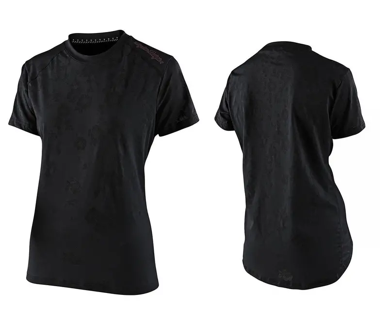 Troy Lee Designs Lilium Short Sleeve Mtb Jersey - Womens - Floral Black 1