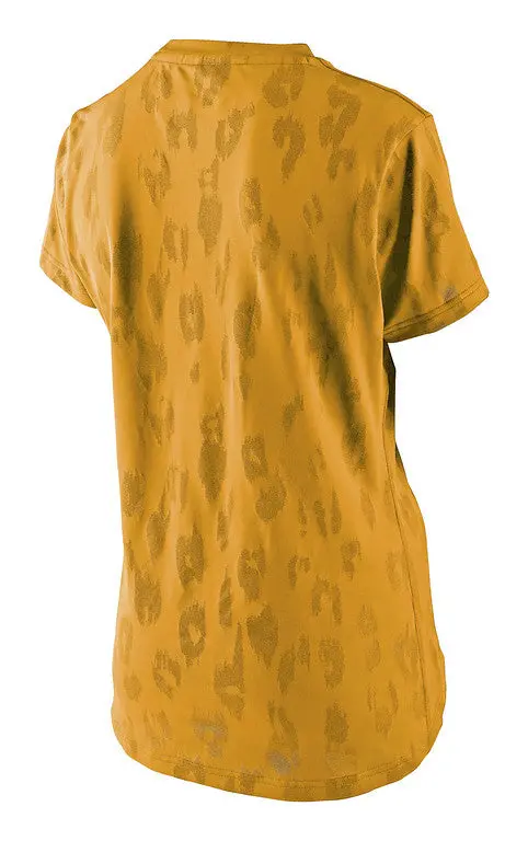 Troy Lee Designs Lilium Short Sleeve Mtb Jersey - Womens - Jacquard - Honey 2