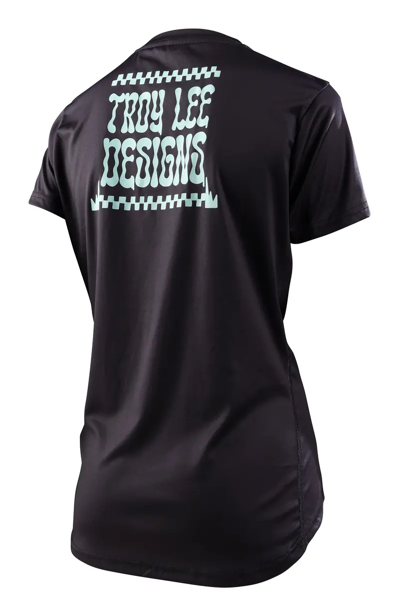 Troy Lee Designs Lilium Short Sleeve Mtb Jersey - Womens - Micayla Gatto - Black 2