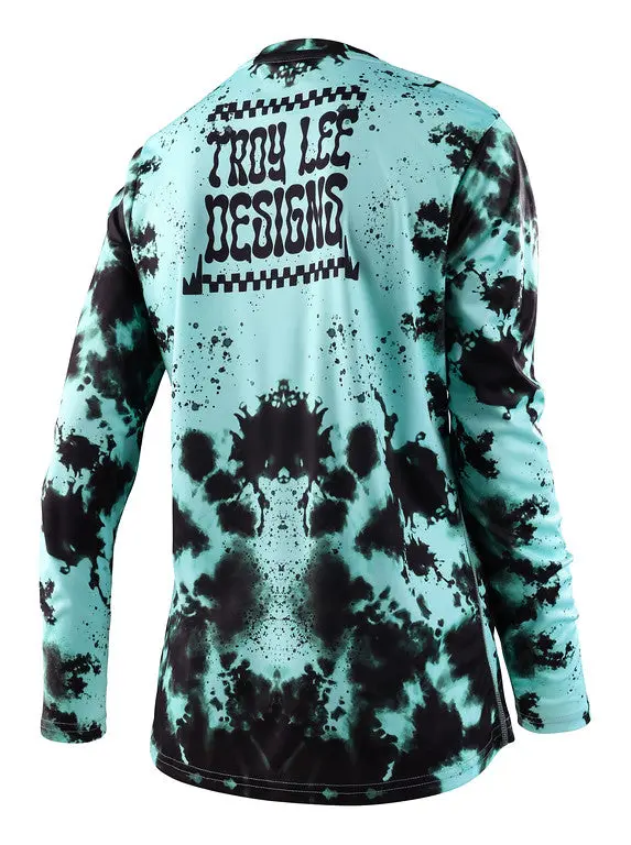 Troy Lee Designs Lilium Short Sleeve Mtb Jersey - Womens - Micayla Gatto - Mist 2