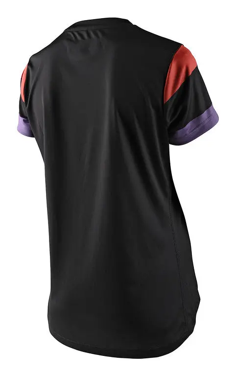 Troy Lee Designs Lilium Short Sleeve Mtb Jersey - Womens - Rugby - Black 2
