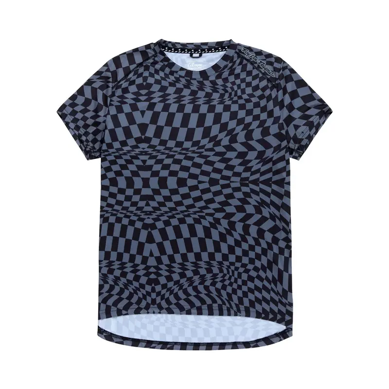 Troy Lee Designs Lilium Short Sleeve Mtb Jersey - Womens - Twisted Checkers - Black 1
