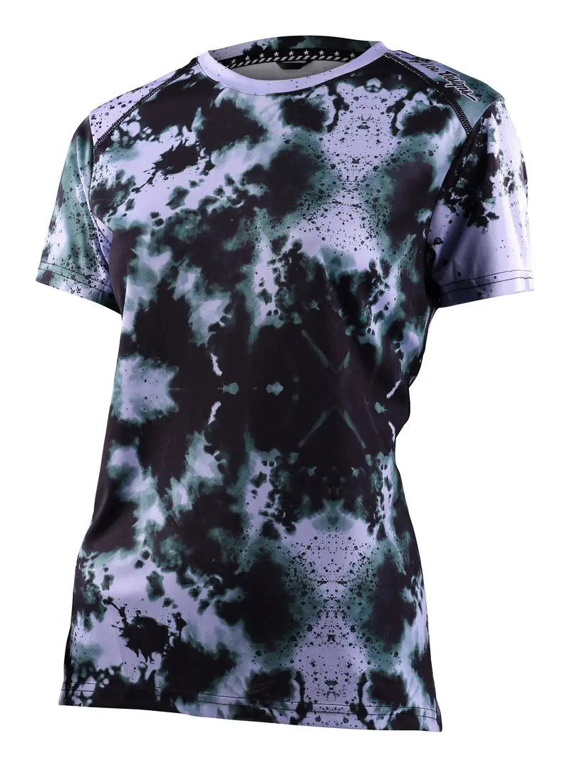 Troy Lee Designs Lilium Short Sleeve Mtb Jersey - Womens - Water Color - Lilac 1
