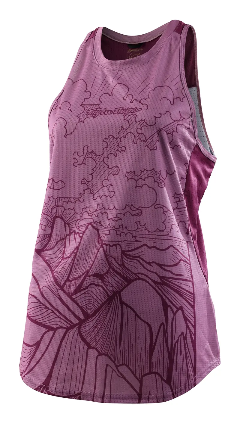 Troy Lee Designs Luxe Tank - Womens - Micayla Gatto - Rosewood 1