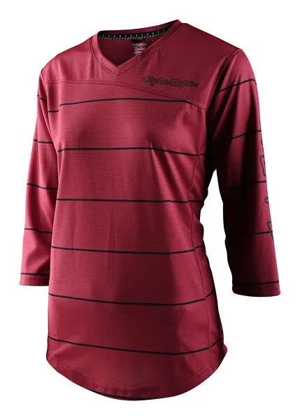Troy Lee Designs Mischief 3/4 Sleeve Mtb Jersey - Womens - Pinstripe - Elderberry 1