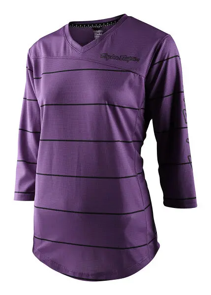 Troy Lee Designs Mischief 3/4 Sleeve Mtb Jersey - Womens - Pinstripe - Orchid 1