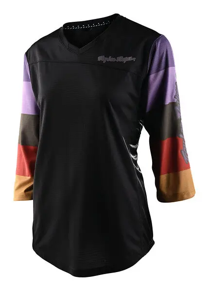 Troy Lee Designs Mischief 3/4 Sleeve Mtb Jersey - Womens - Rugby - Black 1