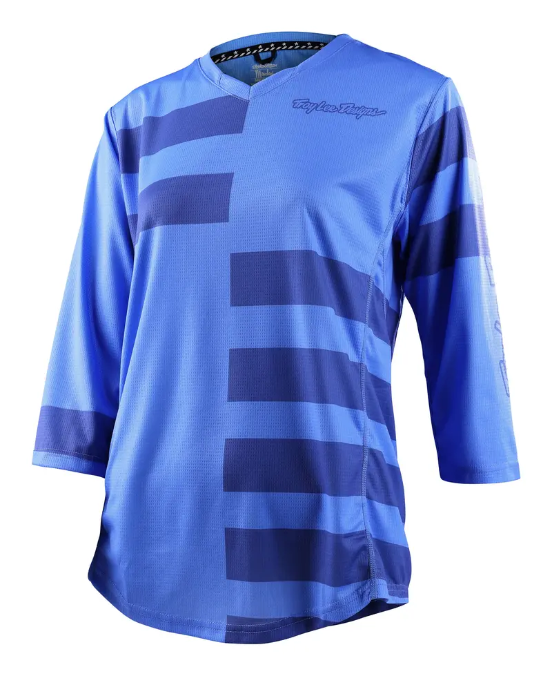 Troy Lee Designs Mischief 3/4 Sleeve Mtb Jersey - Womens - Split Stripe - Wildflower 1
