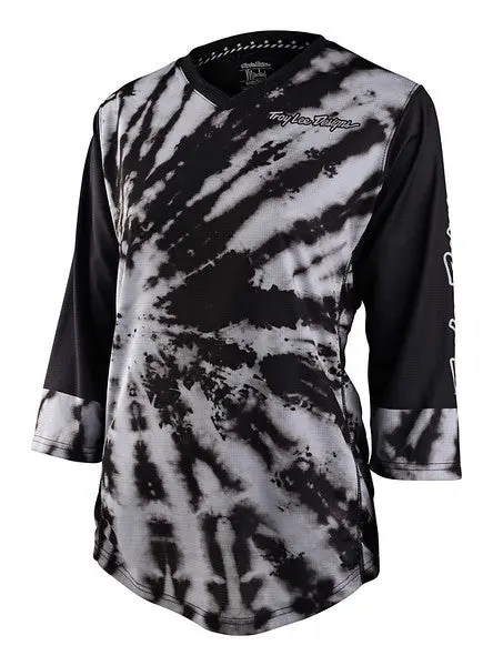 Troy Lee Designs Mischief 3/4 Sleeve Mtb Jersey - Womens - Tie Dye - Black 1