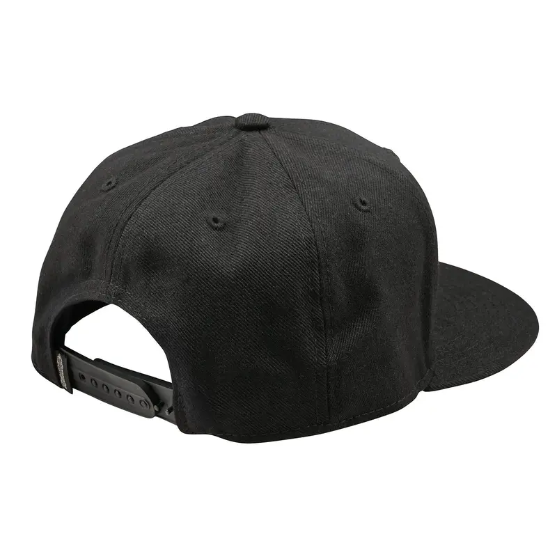Troy Lee Designs Peace Flat Bill Snapback Hat - Black 2