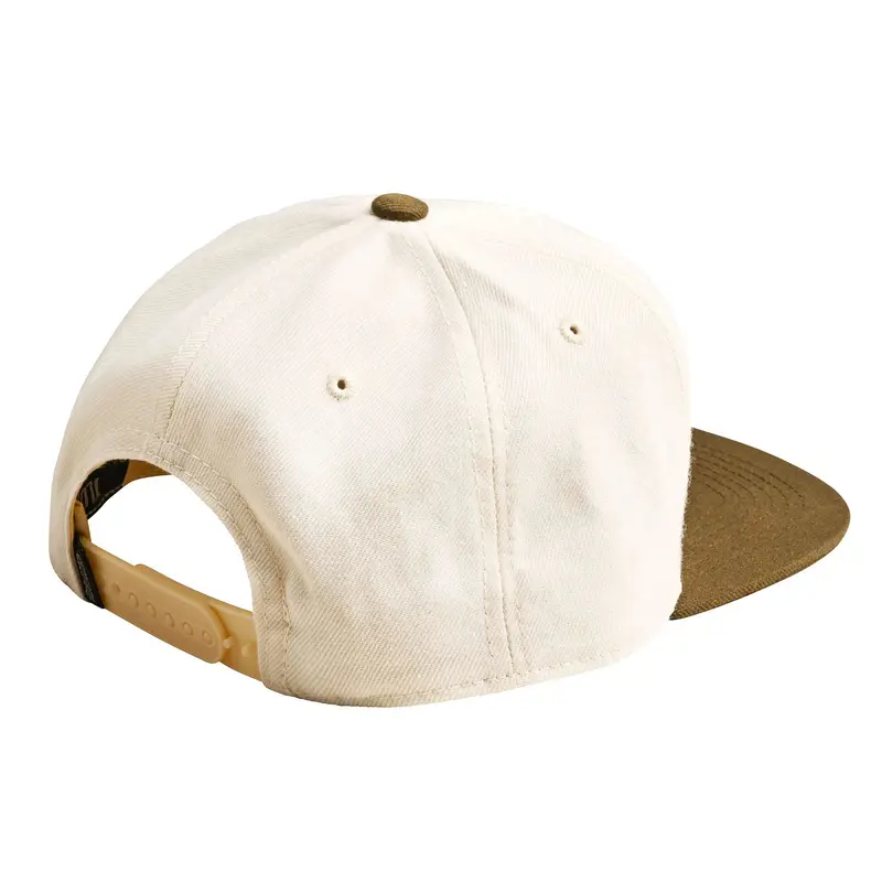Troy Lee Designs Peace Flat Bill Snapback Hat - Vintage White-Olive 2