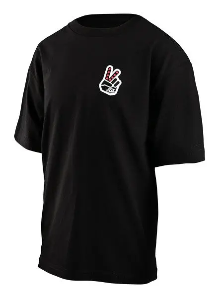 Troy Lee Designs Peace Out Short Sleeve Tee - Youth - Black 1