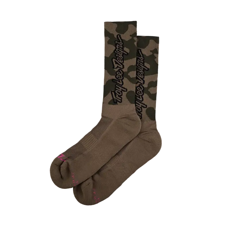 Troy Lee Designs Performance Sock - Scrubland - Olive 1