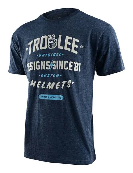 Troy Lee Designs Roll Out Short Sleeve Tee - Navy Heather 1