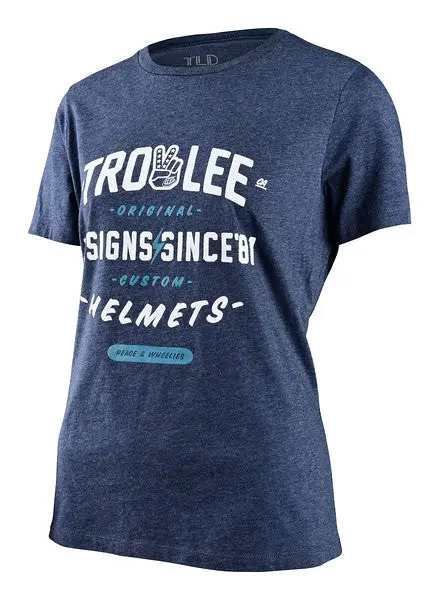 Troy Lee Designs Roll Out Short Sleeve Tee - Womens - Navy Heather 1