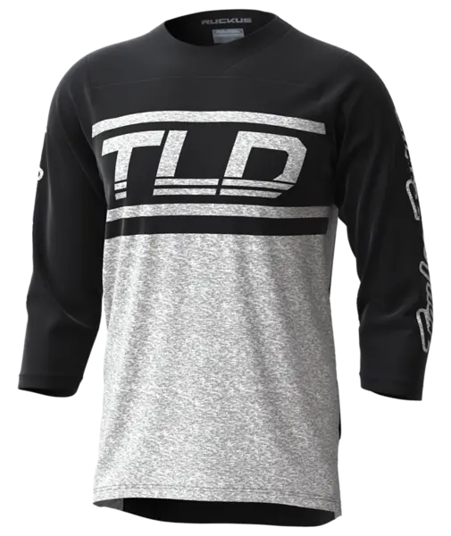 Troy Lee Designs Ruckus 3/4 Sleeve Mtb Jersey - Bars - Black-Off White 1