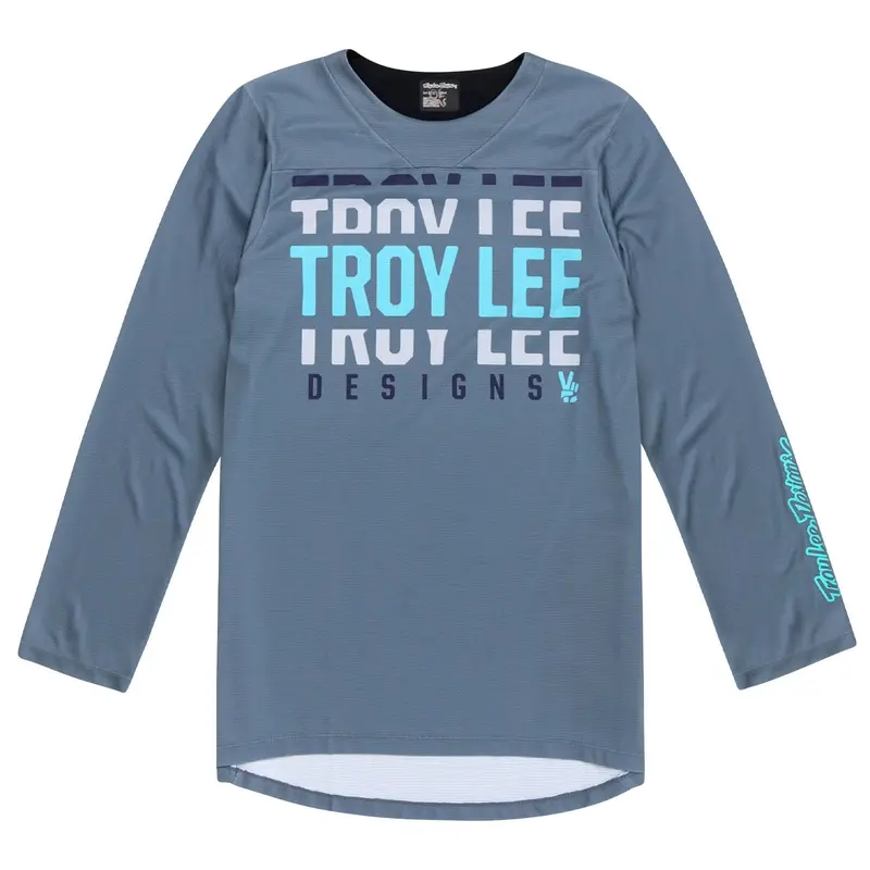 Troy Lee Designs Ruckus 3/4 Sleeve Mtb Jersey - Spun - Steel Blue 1
