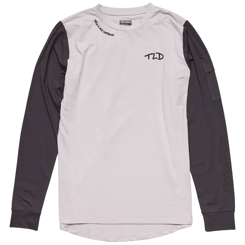 Troy Lee Designs Ruckus Long Sleeve Ride Tee - Bolts - Resist - Mist 1