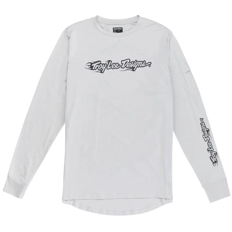 Troy Lee Designs Ruckus Long Sleeve Ride Tee - Burn Out - Mist 1